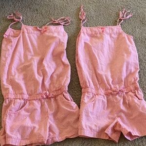 Cute pink girls rompers